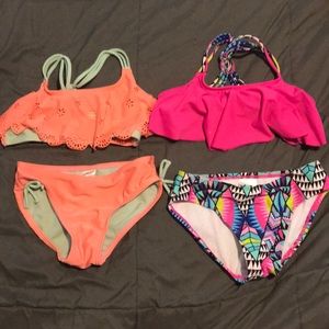 Bundle of 2 girls swim suits